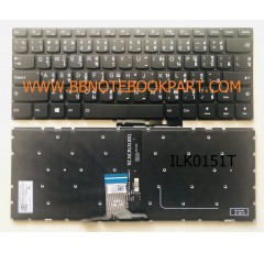 IBM Lenovo Keyboard คีย์บอร์ด Ideapad 310s-14 310S-14ISK 510S-14 510S-14Ikb 710S-14 มีไฟ Back light   ภาษาไทย อังกฤษ